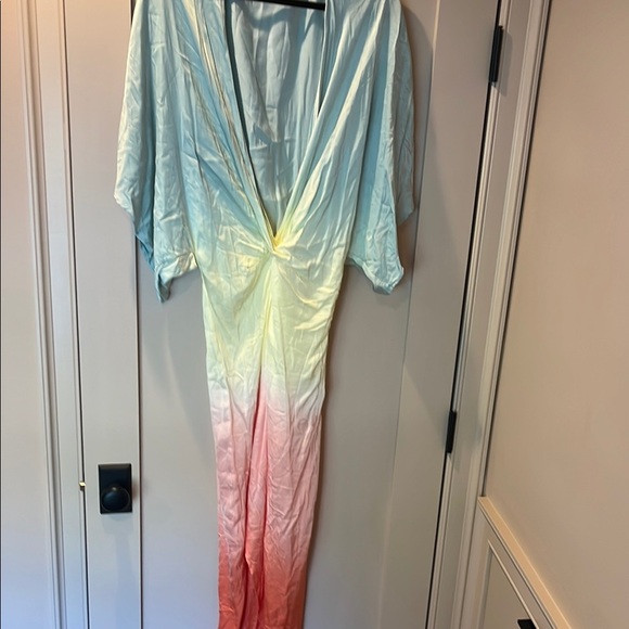 Young Fabulous & Broke Dresses & Skirts - Young Fabulous & Broke Pastel Ombre Midi Dress in Blue, Yellow, Pink